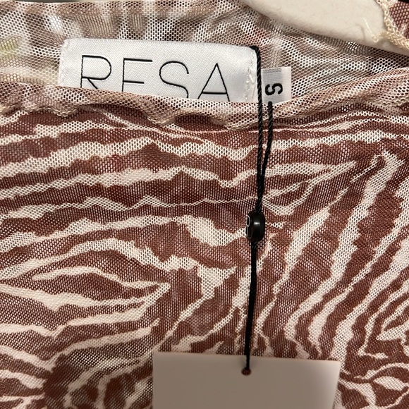 NWT RESA Ida mesh crop top in Dallas (animal print) - Small - Picture 3 of 4